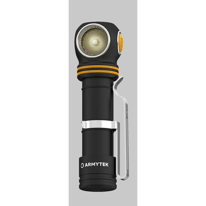Armytek Elf C2 lámpa, 1100 lumen, USB-C, szett 18650 Li-Ion akkumulátorral, fehér