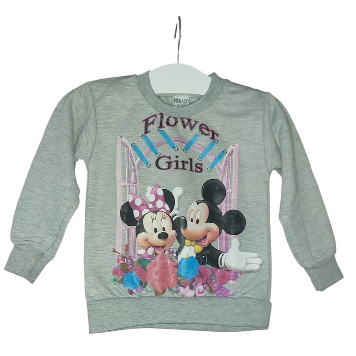 Bluza copii cu imprimeu, Model BL002, Gri