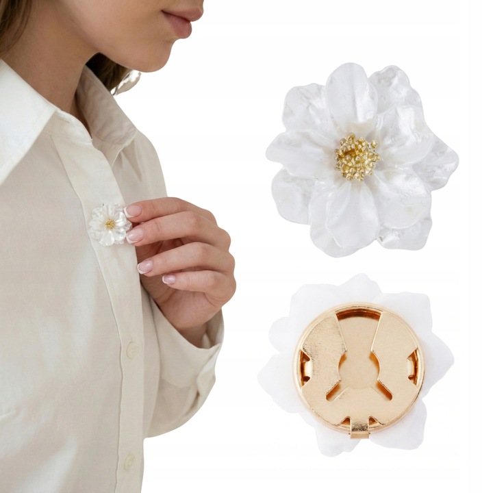 Capac nasture, Little Angel, J1087, alb, 25 mm, Model floare, Look sofisticat, Design elegant / Luxury