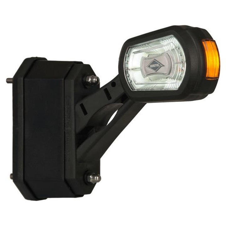 Lampa de semnalizare trifunctionala, Lamiro, cu modul de senzor de marsarier LED alb-portocaliu-rosu 12/24V stanga