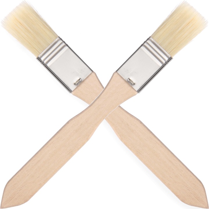 Set pensule de patiserie Hendi, 20x210mm, 2 bucati, lemn