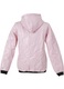 Női rövid átmeneti dzseki, Perso, rózsaszín, kapucnis, könnyű szigeteléssel