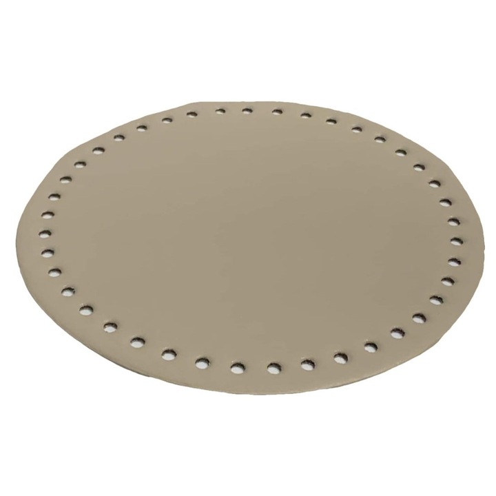 Műbőr alap, Kufer, 18cm, 2,8mm, világosszürke