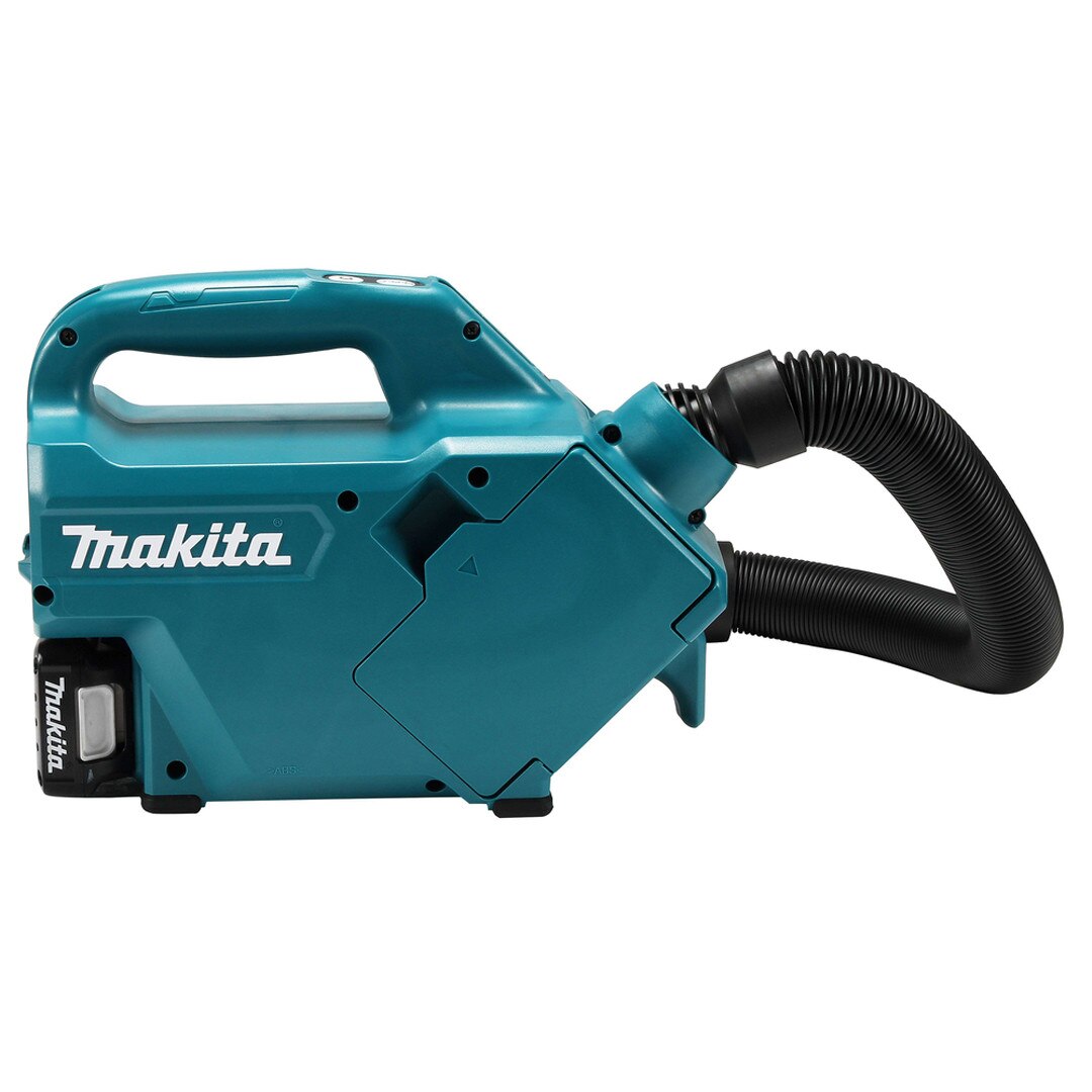 Aspirator fara fir, Makita, CL121D 12V CXT, 0,5l, 46mbar, 4Ah, set complet cu accesorii