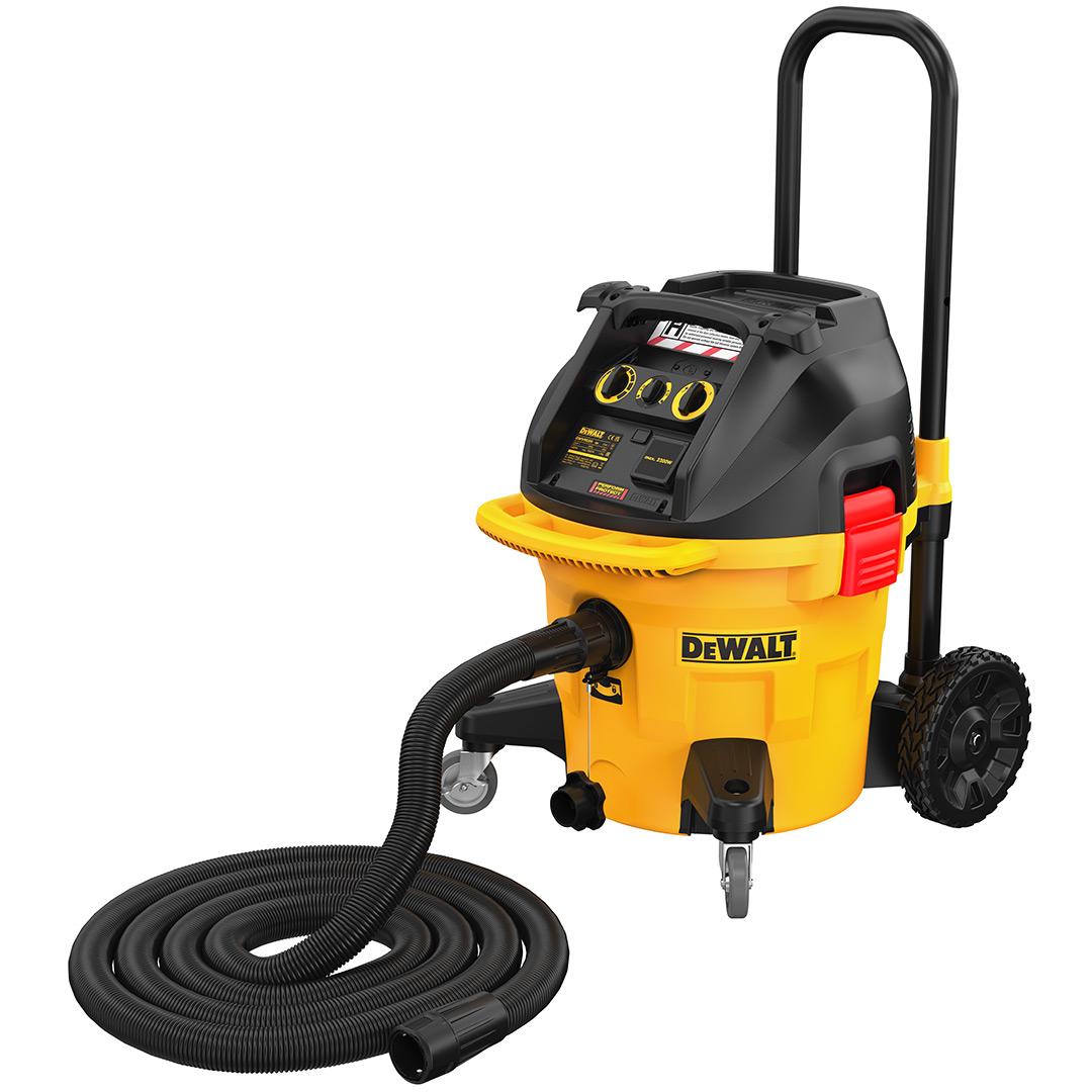 Aspirator industrial, DeWALT, 1400W, 38L, Umed/Uscat, Galben/Negru