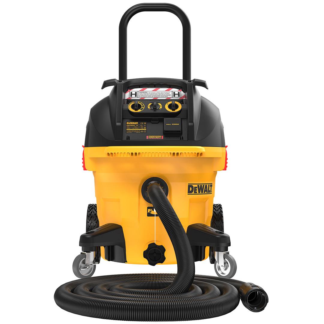 Aspirator industrial, DeWALT, 1400W, 38L, Umed/Uscat, Galben/Negru