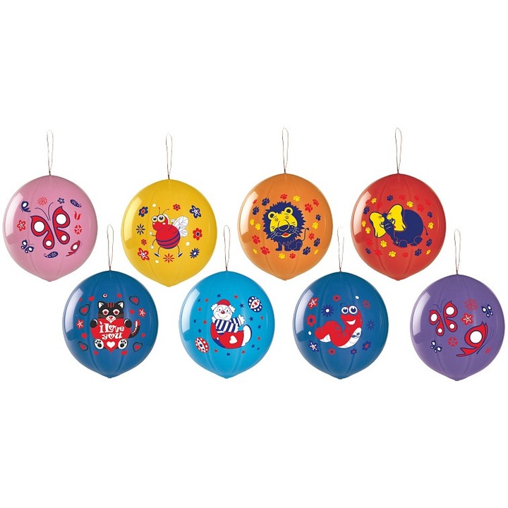 Pasztell léggömbök, vegyes, 50 darab, 30x30cm