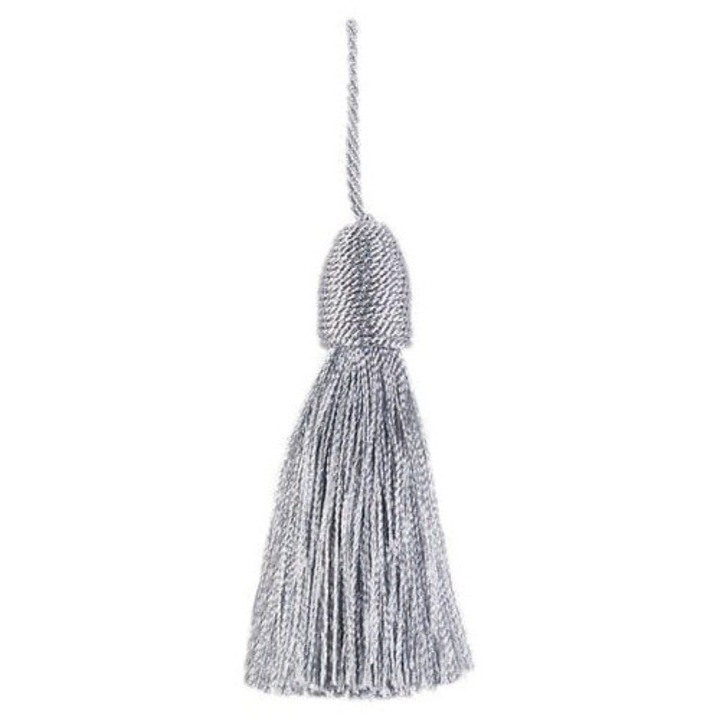 Díszítő rojtok, Kufer, 85mm, ezüst