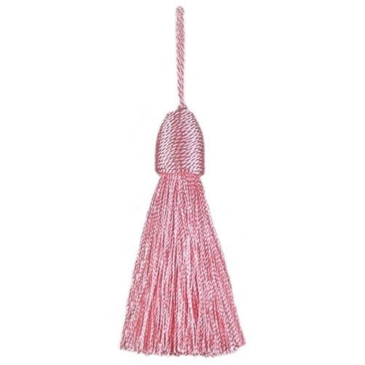 Díszítő rojtok, Kufer, 85mm, rózsaszín