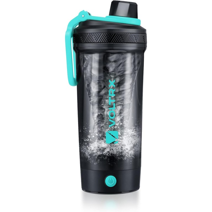 VOLTRX Gallium Shaker Electric 680 ml – USB-C Reincarcabil, Tritan BPA-Free, Motor Silentios, Etans si Usor de Curatat, Ideal pentru Shake-uri Proteice si Meal Replacement
