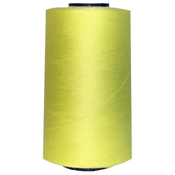 Nici de cusut VIGA 120, 5000 mb, galben stralucitor, pentru confectii, bumbac 100%