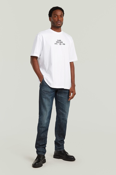 G-STAR, Blugi chino cu croiala conica Morry, Bleumarin