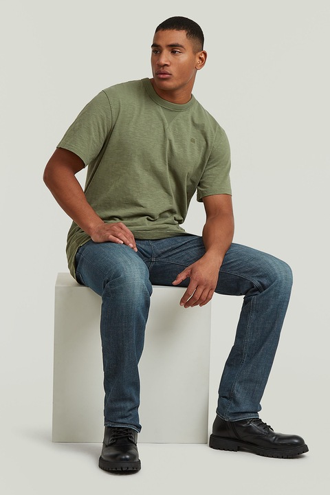 G-STAR, Тениска Nifous от органичен памук, Зелени аспержи