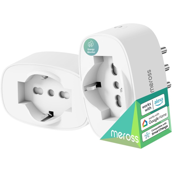 Priza Inteligenta Meross WiFi 16A cu Monitorizare Consum