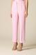 Oltre, Pantaloni cu talie inalta si pliuri, Roz deschis