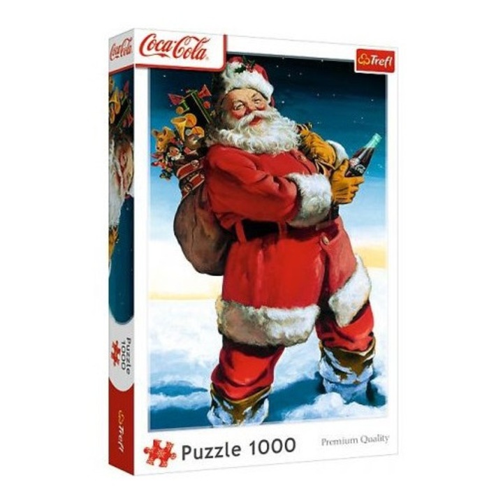 Puzzle 1000 Coca-Cola Mikulás a hóban