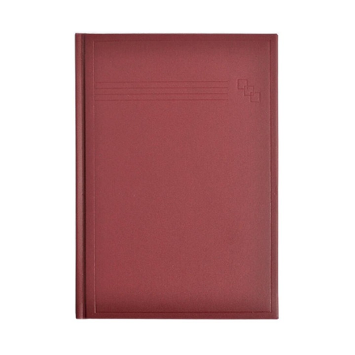 Agenda nedatata A7 CLASICA, 192 pagini, Bordeaux, 5 buc/set