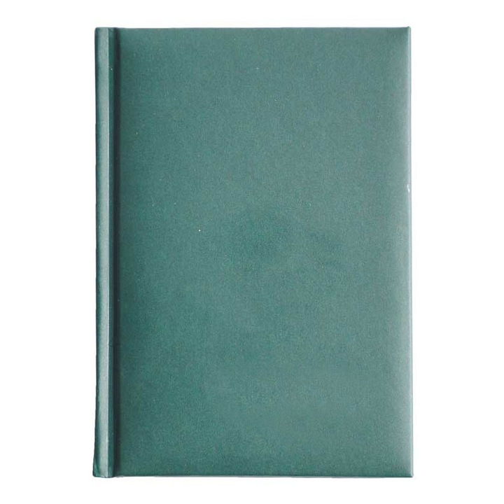 Agenda nedatata A6 clasica, Verde, 5 buc/set