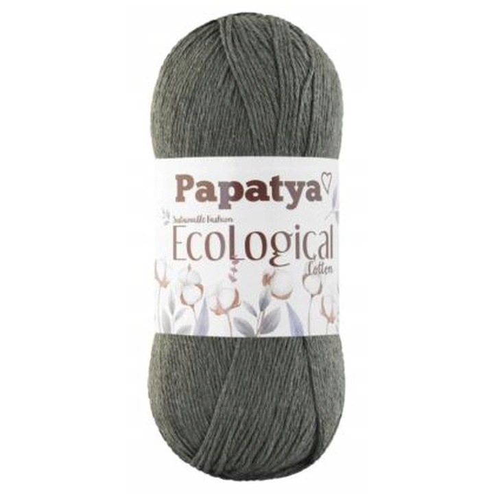 Fire textile Papatya EcoLogical, 100% bumbac, 300m, 100g, gri
