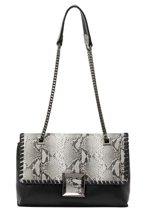 Geanta dama Joella, alb, dimensiune unica, design elegant, material PU si piele