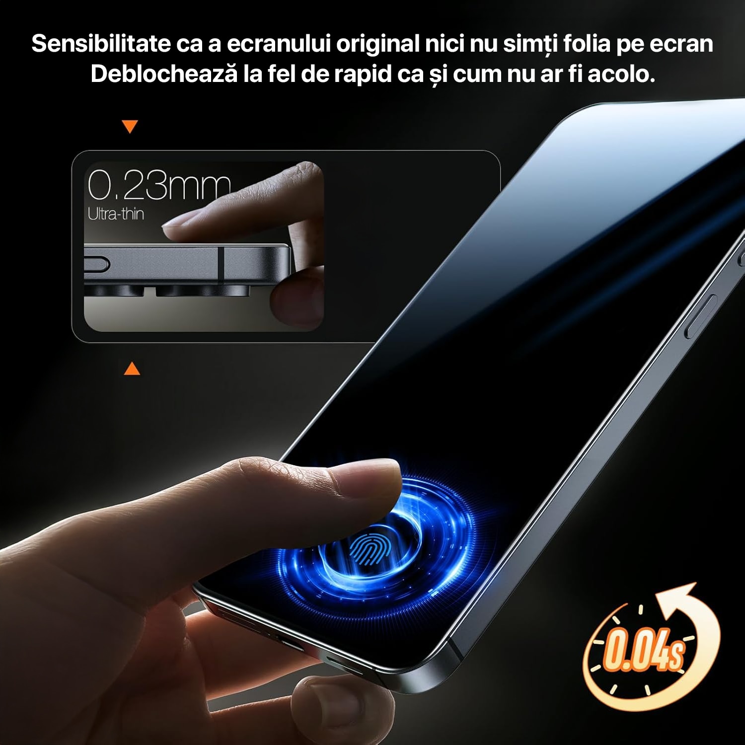 Folie sticla privacy pentru Samsung Galaxy S26 Ultra DaDen, Protectie antisoc, Anti-spy, Instalare usoara, Calitate premium