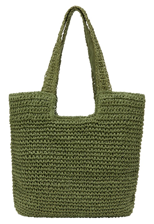 Női bevásárlótáska Joella, 100% pamut, olíva, egy méret