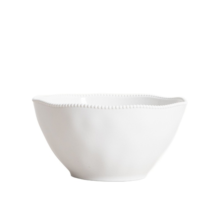 Комплект чинии PADRA 23 см, бял, керамика, устойчиви на интензивна употреба