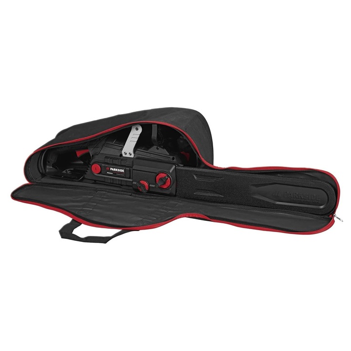 Drujbă electrică ParkSide PPEKS 2500 A1, putere 2500W, lamă 50cm, geantă de transport