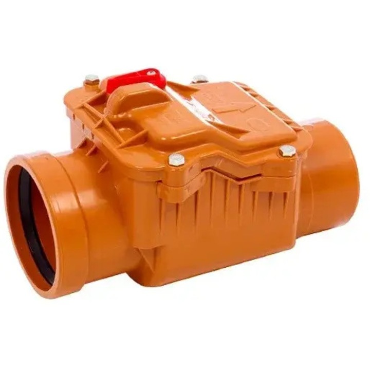 Clapeta antiretur, DarAnDAm, 110mm, PVC, portocalie