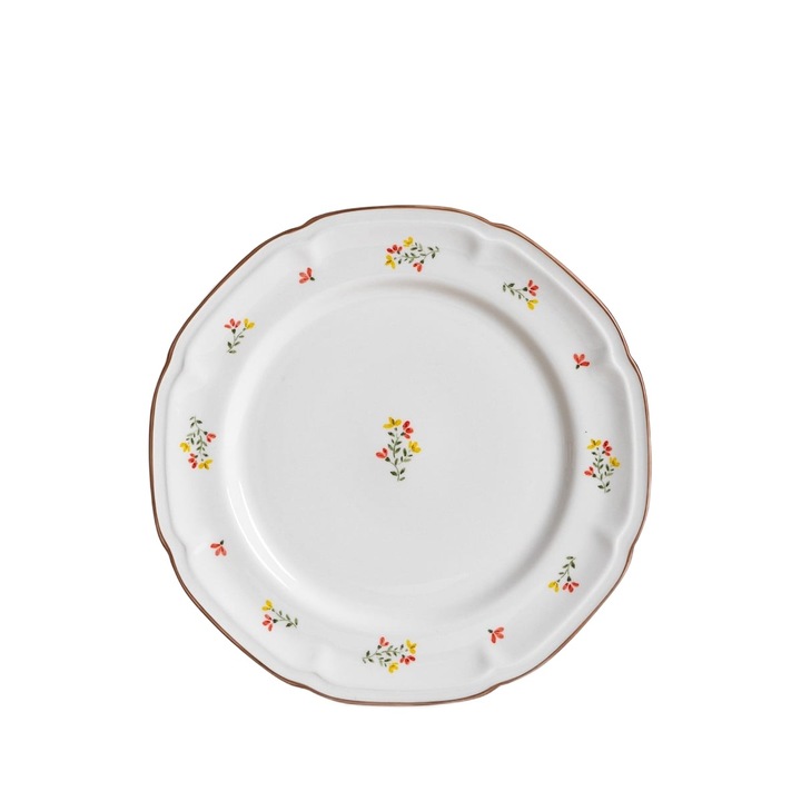 Farfurie de cina GRETA cu flori 27 cm HOMLA