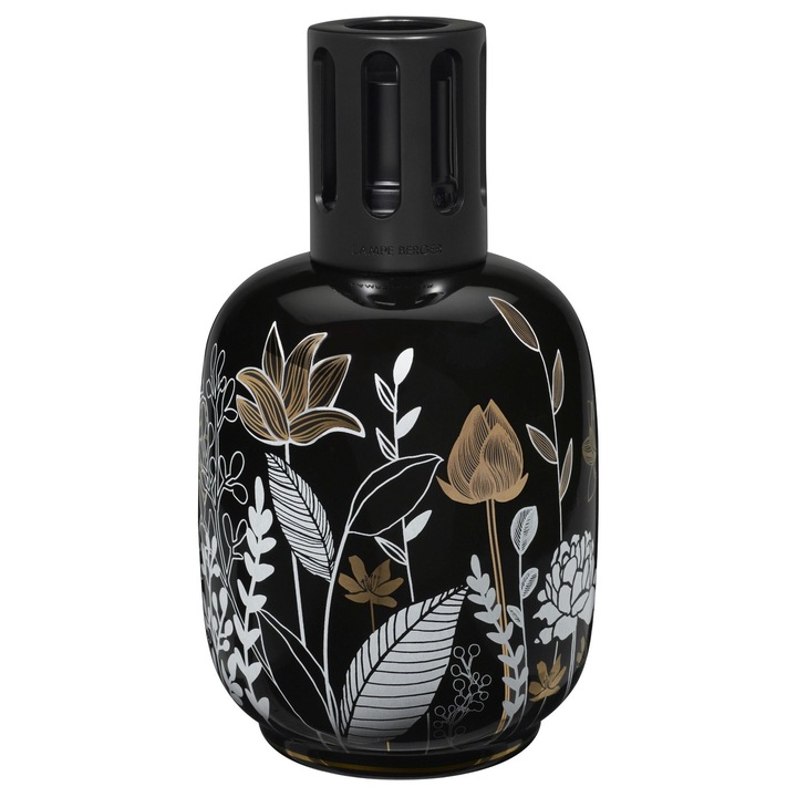 Lampa catalitică Maison Berger, Porțelan Negru, 490ml, 21, 8x16, 2x13, 5cm