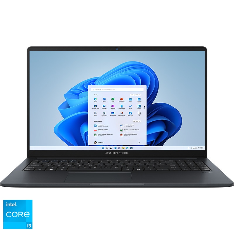 Laptop ASUS ExpertBook B1 B1503CVA-S72511X, cu Intel® Core™ i3-1315U pana la 4.5Ghz, 15.6" Full HD, 8GB RAM, 256GB, Intel® UHD Graphics, Windows 11 Pro, Grey