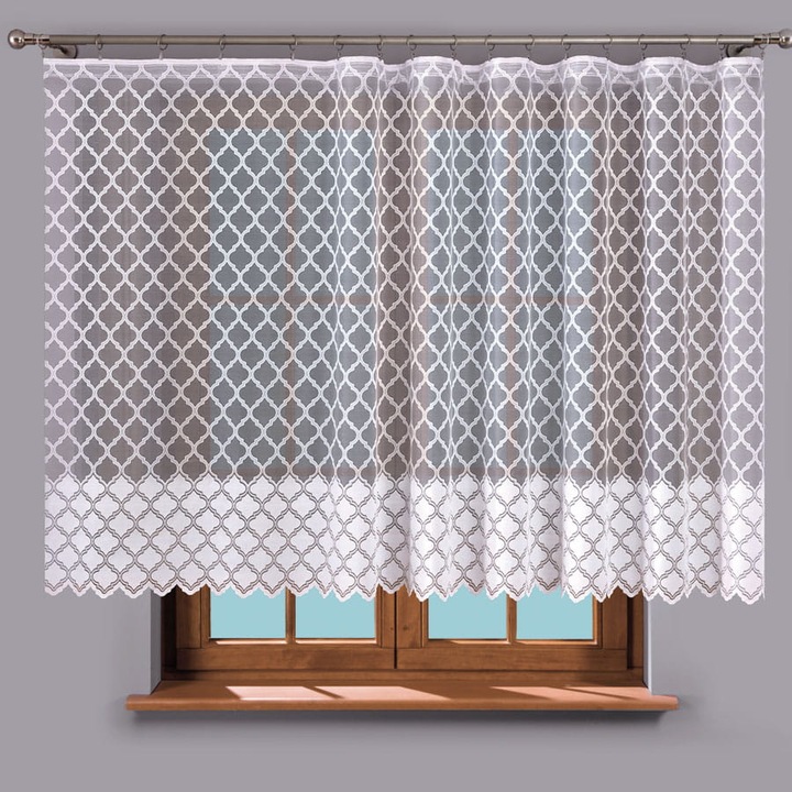 Перде за перделие Маркизета, 160см, бяло, 1м