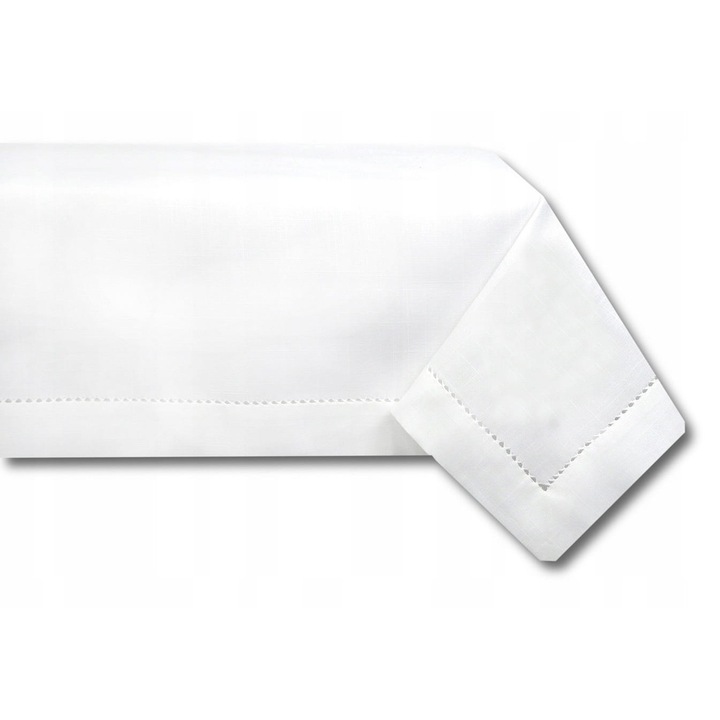 Fata de masa Kufer Nice, alb, 50x100cm, 100% poliester, plamaodporne