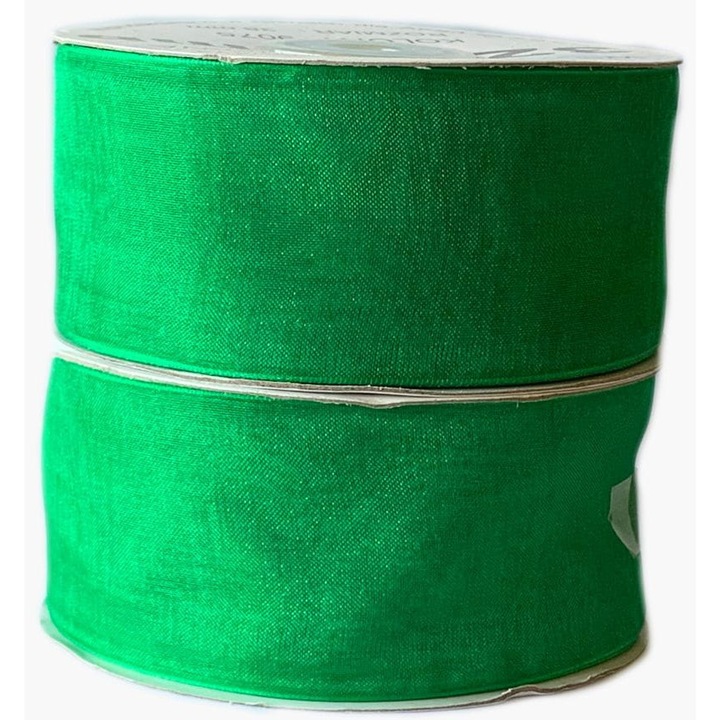 Szalag 12 mm, Kufer, 32 m, dekoratív, zöld