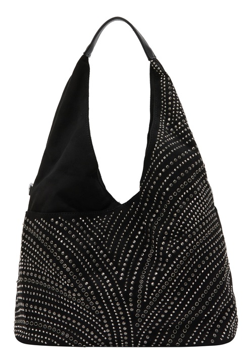 Geanta dama set 2 in 1, Joella, neagra, 100% poliamida, dimensiune unica