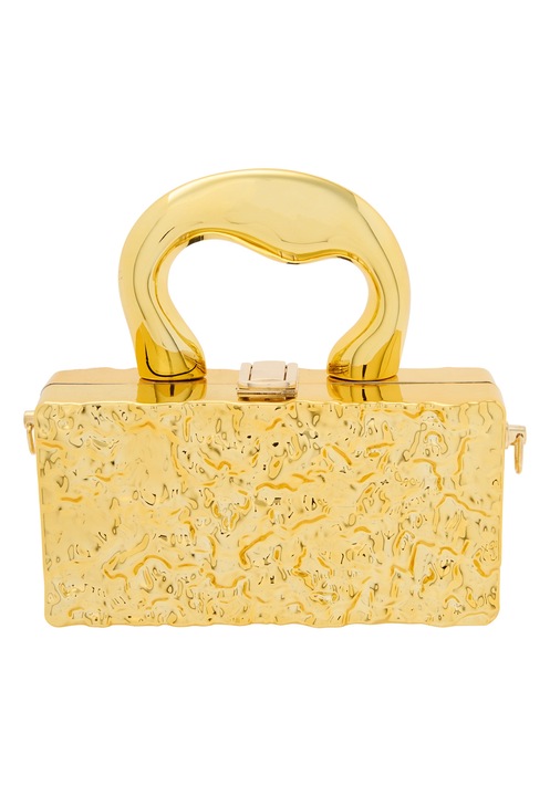 Joella női táska, arany, egy méret, texturált anyag, művészi design