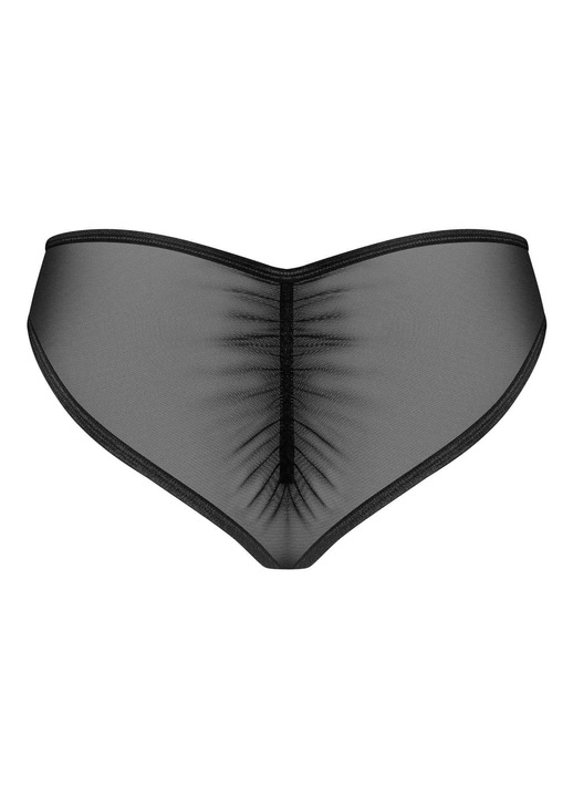 Luka, Donarella szexi bugyi, fekete, csipke részletekkel, XS-S INTL