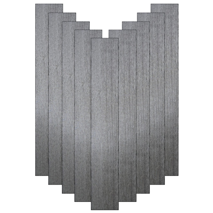 Set 36 x placi din PVC autoadezive pentru podea imitatie lemn NEXTLY, reutilizabile, waterproof, ajustabile, adeziv puternic, usor de montat, suprafata acoperire 5mp, 91.4x15.2cm, gri