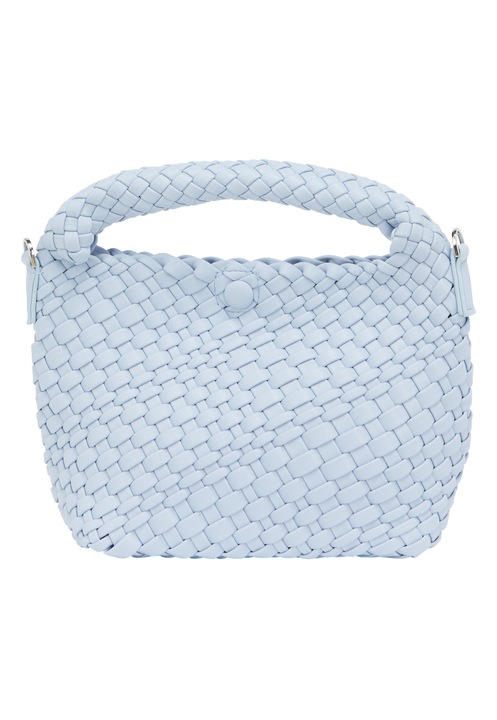 Joella női táska, fonott modell, kék, one size