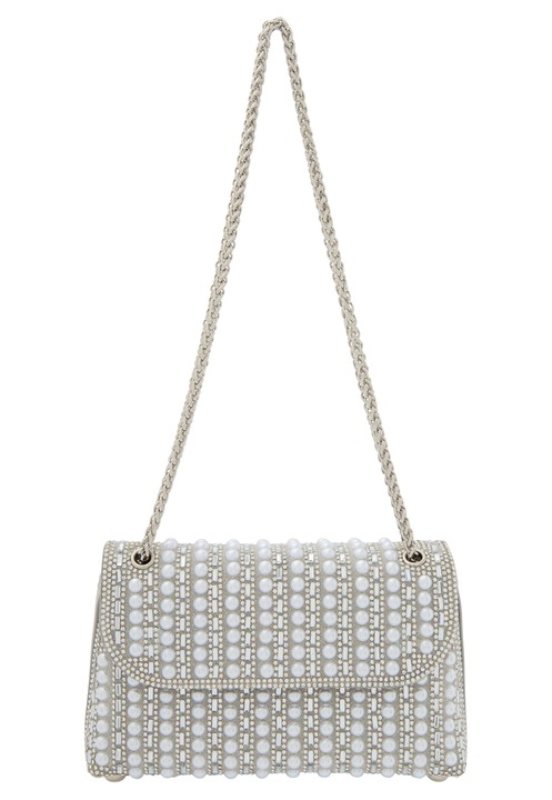 Joella női táska, ezüst, 100% PU, egy méret