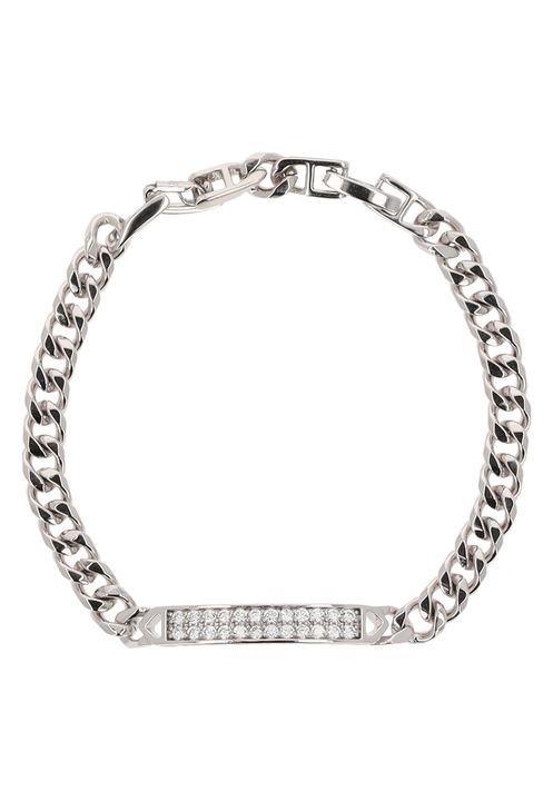 Bratara dama, Joella, cu lant curb, argintie, one size