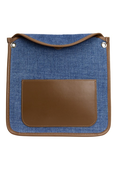 Joella női táska, kék, egy méret, 100% pamut, téglalap alakú