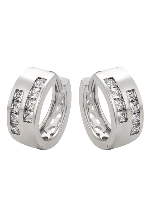 Cercei dama, Joella, Jewelry Collection, argintii, 100% cupru, one size