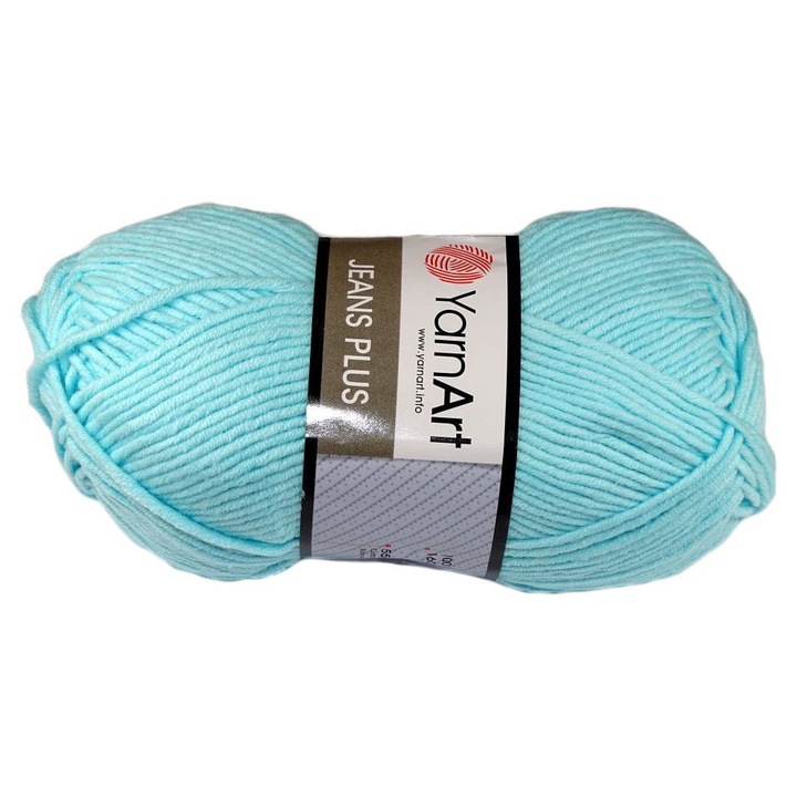 Fire textile Wloczka Jeans Plus, 160m, 55% bumbac, 45% acril, 100g, set de 5 bucati