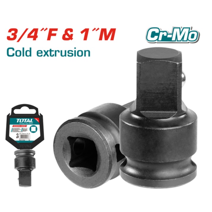 Adaptor de impact Total 3/4"(F) x 1"(M), otel crom-molibden
