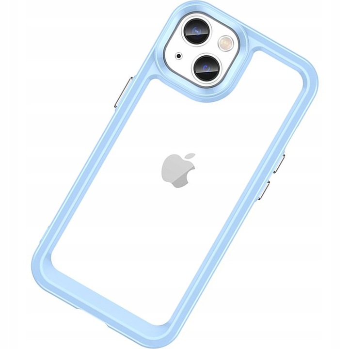 Husa telefon Hurtel Outer Space Case, etui rigid cu rama flexibila, transparent, pentru iPhone 14 Plus