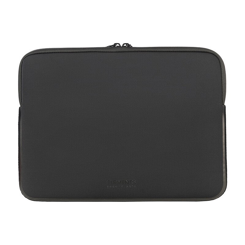 Husa neopren pentru MacBook Pro 14, TUCANO Elements 2, anti-alunecare, neagra, 34x24,5x2cm