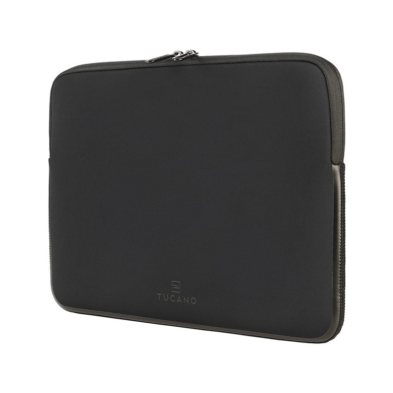 Husa neopren pentru MacBook Pro 14, TUCANO Elements 2, anti-alunecare, neagra, 34x24,5x2cm