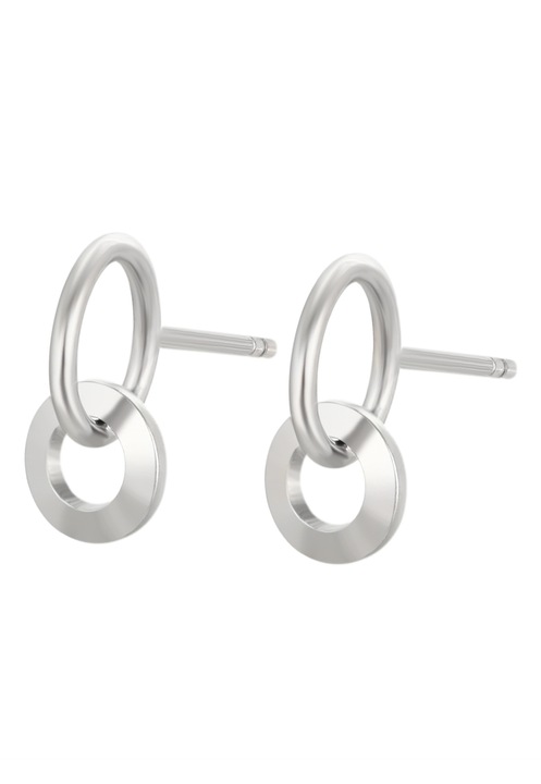 Cercei dama, Joella, mieda, argintii, one size